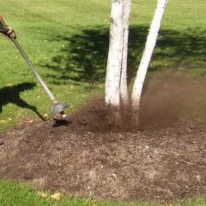 Airating soil with an Air Knife tool